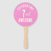 Foto Personalisiert Geburtstag Handfächer (Rückseite)