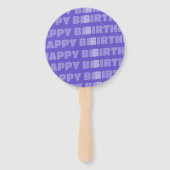 Foto Personalisiert Geburtstag Handfächer (Rückseite)