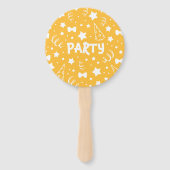 Foto Personalisiert Geburtstag Handfächer (Rückseite)