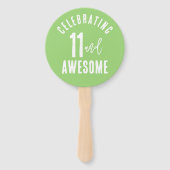 Foto Personalisiert Geburtstag Handfächer (Rückseite)