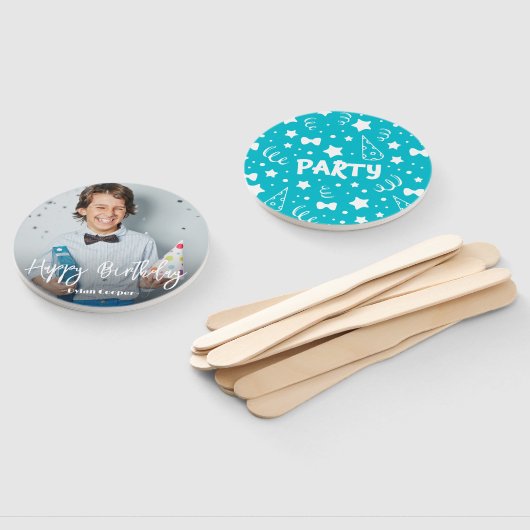 Foto Personalisiert Geburtstag Handfächer (Non-assembled)