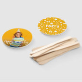 Foto Personalisiert Geburtstag Handfächer (Non-assembled)