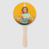 Foto Personalisiert Geburtstag Handfächer (Vorderseite)