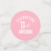 Foto Personalisiert Geburtstag Konfetti (Klein Vorderseite)