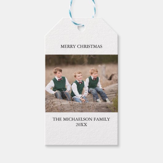 Foto Personalisiert Geschenkanhänger (Vorderseite)