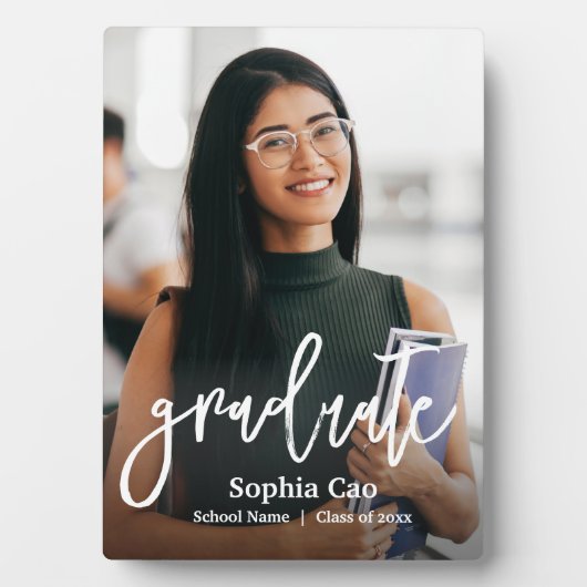 Foto Personalisiert Graduate Fotoplatte (Vorderseite)