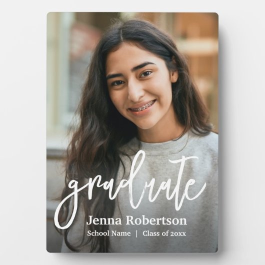 Foto Personalisiert Graduate Fotoplatte (Vorderseite)