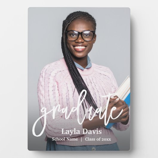 Foto Personalisiert Graduate Fotoplatte (Vorderseite)