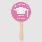 Foto Personalisiert Graduate Hand Fan Fächer (Rückseite)