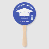 Foto Personalisiert Graduate Hand Fan Fächer (Rückseite)