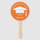 Foto Personalisiert Graduate Hand Fan Fächer (Rückseite)