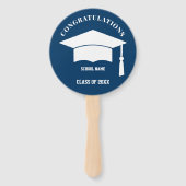 Foto Personalisiert Graduate Hand Fan Fächer (Rückseite)