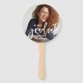 Foto Personalisiert Graduate Hand Fan Fächer (Vorderseite)