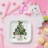 Foto Personalisiert Grüne Weihnachten Pappteller (Party)