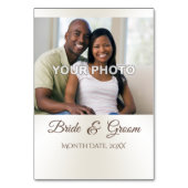 FOTO Personalisiert Hochzeitskarten Tischnummer (Rückseite)