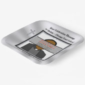 Foto Personalisiert, kirchlich oder Christlich Pappteller (Gewinkelt)