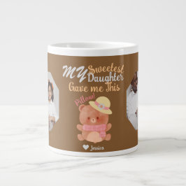 Foto "personalisiert Mama & Sweetest Daughter" Jumbo-Tasse