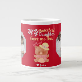 Foto "personalisiert Mama & Sweetest Daughter" Jumbo-Tasse