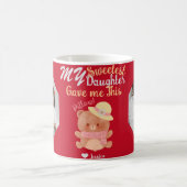 Foto "personalisiert Mama & Sweetest Daughter" Kaffeetasse (Mittel)