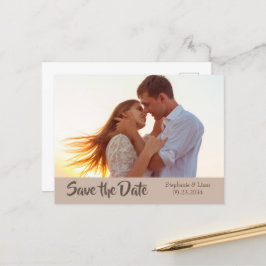 Foto Personalisiert Moderne Typografie Save the Da Ankündigungspostkarte