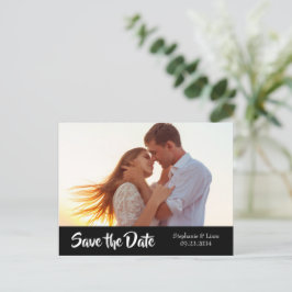 Foto Personalisiert Moderne Typografie Save the Da Ankündigungspostkarte