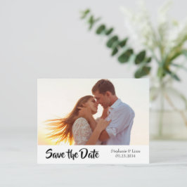 Foto Personalisiert Moderne Typografie Save the Da Ankündigungspostkarte