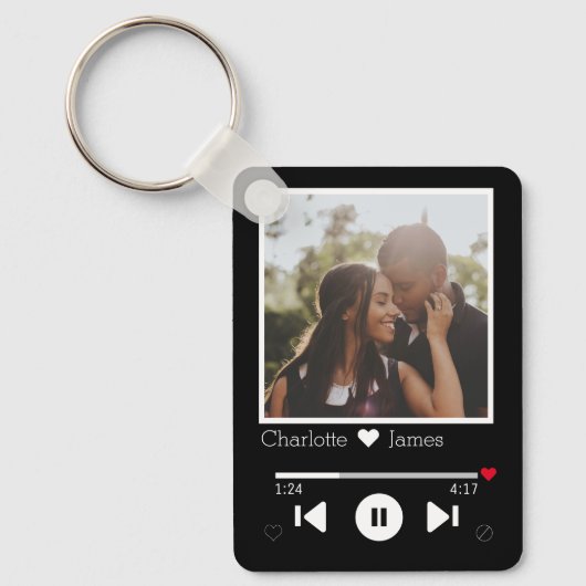 Foto personalisiert Music Player Schlüsselanhänger (Vorderseite)