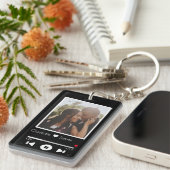 Foto personalisiert Music Player Schlüsselanhänger (Vorderseite rechts)