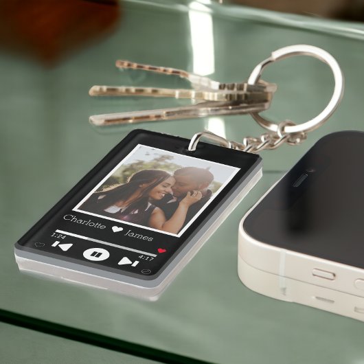 Foto personalisiert Music Player Schlüsselanhänger