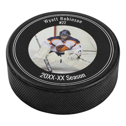 Foto Personalisiert Player Ice Hockey Eishockey Puck (3/4)