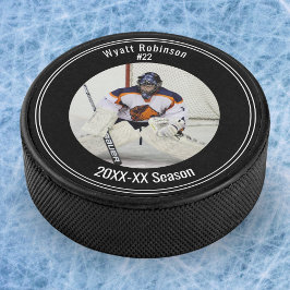 Foto Personalisiert Player Ice Hockey Eishockey Puck