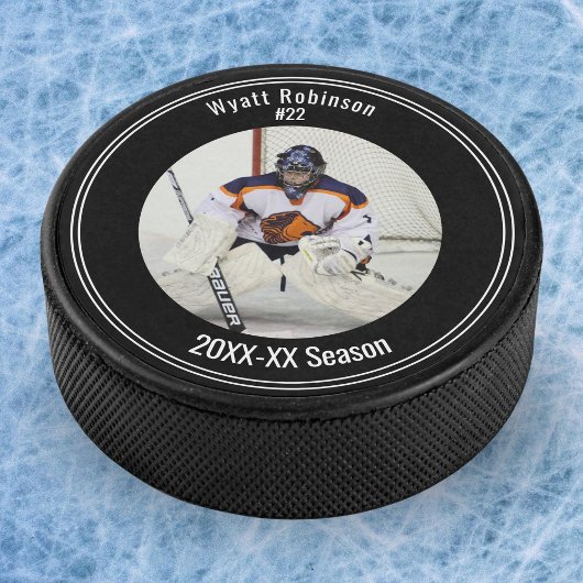 Foto Personalisiert Player Ice Hockey Eishockey Puck
