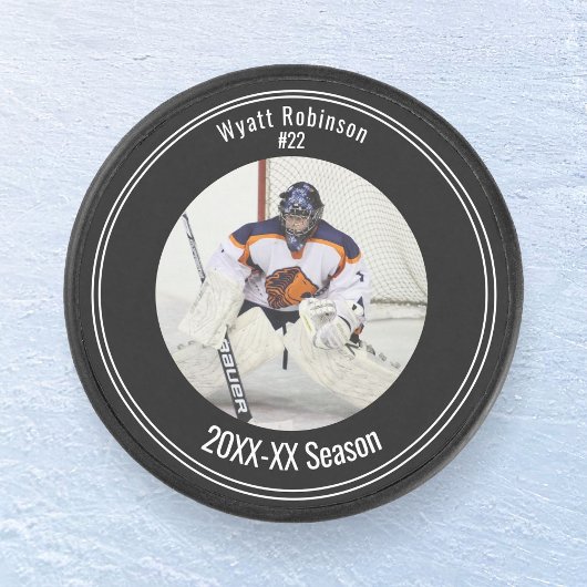Foto Personalisiert Player Ice Hockey Eishockey Puck