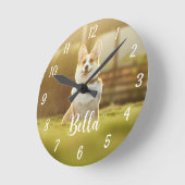 Foto Personalisiert Runde Wanduhr (Winkel)