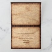 Foto Personalisiert Rustikal, Pferdeschmücke Karte (Innenseite)