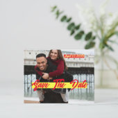 Foto Personalisiert Save the Date Einladung Postkarte (Stehend Vorderseite)