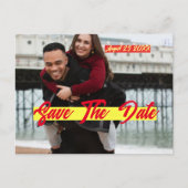 Foto Personalisiert Save the Date Einladung Postkarte (Vorderseite)