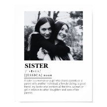 Foto "personalisiert Sister Definition"