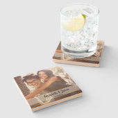 Foto personalisiert steinuntersetzer (Seitenansicht)