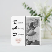 Foto personalisiert Vater | Vatertagskarte Feiertagskarte (Stehend Vorderseite)