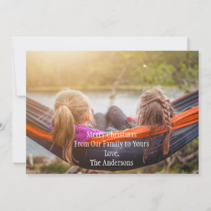 Foto Personalisiert Weihnachtskarte Feiertagskarte