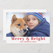 Foto Personalisiert Weihnachtskarte Feiertagskarte (Vorne/Hinten)