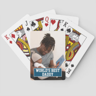 Foto Personalisiert Worlds Bester Daddy Vathers Da Spielkarten