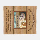 Foto-personalisierte einzigartige fleecedecke (Vorderseite (Horizontal))