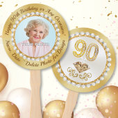 Foto Personalisierte Gastgeschenke für den 90. Geb Fächer