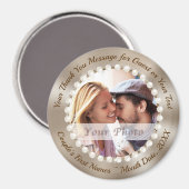 Foto, Personalisierte Gastgeschenke Hochzeiten BUL Magnet (Vorderseite/Rückseite)