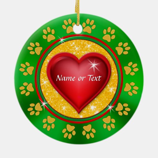 Foto, personalisierte keramik ornament (Hinten)