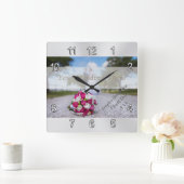 Foto, personalisierte quadratische wanduhr (Zuhause)