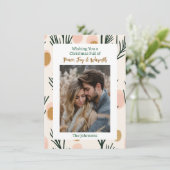 Foto | Personalisierte Weihnachten Karte (Stehend Vorderseite)