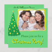 Foto Personalisierte Weihnachts-Party Einladungen (Vorne/Hinten)